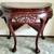 Rosewood Half Round Table with Marble Top 2 thumbnail