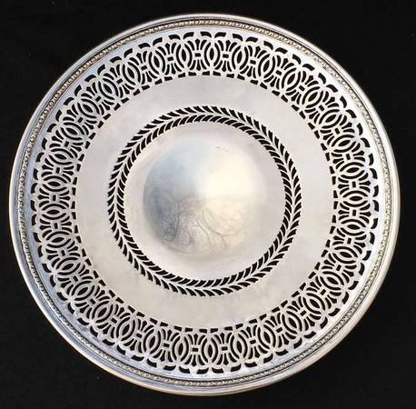 Silver plate gravy set, warming dish, chargers, tray 1