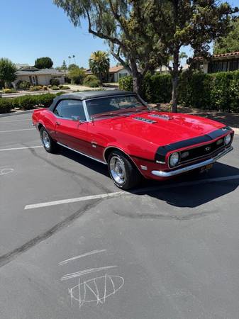 1968 Chevrolet Camaro SS convertible - $69,500 (Rancho Bernardo, San diego)63440142578435123