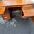 Vintage Mid-Century Modern  Leopold Walnut Tanker Desk 3 thumbnail