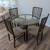 Dining Table Set with Glass Table and 4 Chairs 2 thumbnail