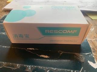 Rescomf ventilation disinfector 1