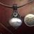 Sterling Silver Necklace with Mother of Pearl Stone and Aquamarine 5 thumbnail