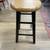 Wood Stool with Black Leg Base 7 thumbnail