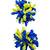 New Ukrainian Blue And Yellow 2PCS Korker Bows for Girls 3'' Curly Bow 9 thumbnail