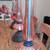 3 Lucite Century Hollywood Regency Red table lamps 6 thumbnail