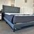 Queen grey platform bed frame 3 thumbnail