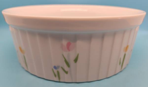 STUDIO NOVA Ultra Ceram 1.5 Quart Bake & Serve Round Floral Dish 1