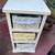 White Wood Shelving storage unit with 3 pull out wicker basket/drawers 7 thumbnail