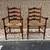 Henkel Harris  High Ladder Back Rust Seat Dining Chairs 8 thumbnail