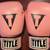 TITLE Boxing Womens Medium Pink & Black “Hit It Hard” Leather Boxing M 1 thumbnail