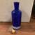 12" Tall Royal Blue Thick Glass Decanter with Glass/Cork Top 1 thumbnail