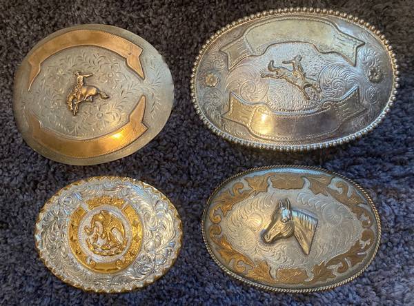 Vintage Belt Buckles and Bolo Ties Good Quality 1
