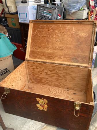 Storage- Wood Box with Metal Handles - $40 (Flowood, MS)63470277813507123
