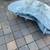 Vintage driftwood / glass boomerang coffee table B87 3 thumbnail
