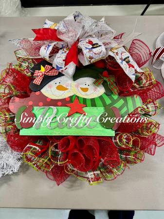 Snowman “Peace” Wreath 1