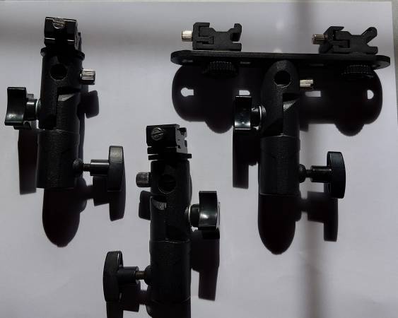 4 Cold Shoe mounts, 2 Single, 1 Dual Mount - OBO 1