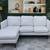 (Free Delivery 🚚) Cream 2-Piece Couch w/Reversible Chaise 3 thumbnail