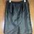 Straight Slit Black Knee Skirt Banded Waist Pleats Zipper Lined Polyes 9 thumbnail