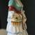 VTG COMPLETE half doll figurine, lady with Blue ruffled dress & Flower 4 thumbnail