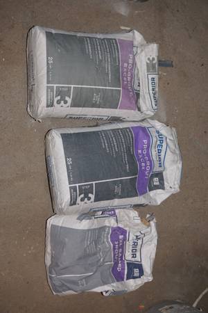 Superior Pro-Grout Excel London Fog about 60 Pounds 2 unopened bags + 1
