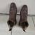 Men's Dress boots dark brown leather size 9 8 thumbnail