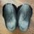 Manitobah Black Tipi Slipper Suede/Rabbit Fur Moccasins-Woman10/Men 8 5 thumbnail