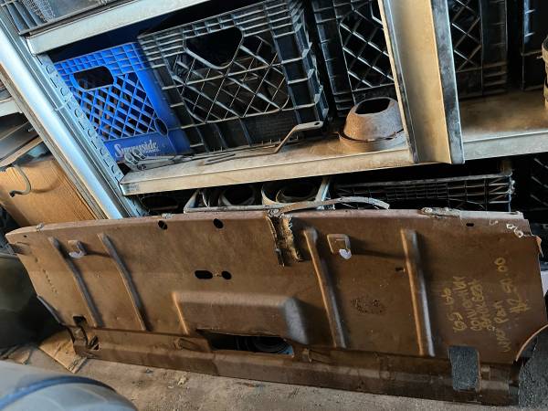 65,66 Impala Convertible Upper Rear Back Seat Sheet Metal Section 1