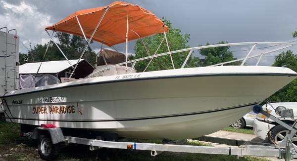 2001 Angler 204 Centro de consola con motor fueraborda Yamaha de 150 y remolque - $8600 (Hudson)63438840977155124