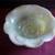 Vintage Marbled Green Glass Bowl/Candle Dish 2 thumbnail