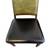 Mid Century Walnut & Vinyl  2 Tone Green & Black Chair - 18x 17x45 4 thumbnail