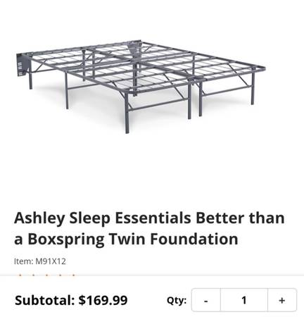 ASHLEY FURNITURE BETTER THEN A BOXSPRING TWIN FOUNDATION 1