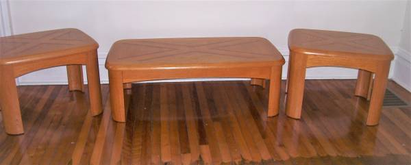 3-Pc. Living Room Set, End Tables & Coffee Table 1