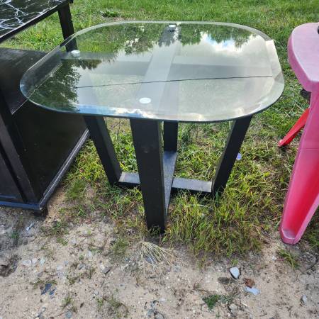 Glass Top Side Table 1