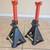 2 Ton (4,000 lb) Capacity Steel Jack Stands Adjustable, Black Orange 1 thumbnail
