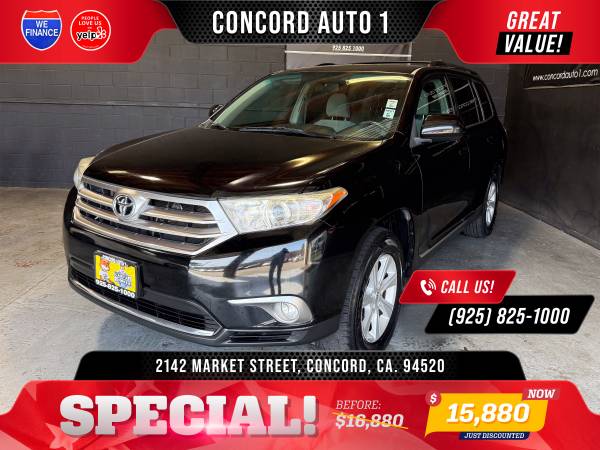 2013 TOYOTA HIGHLANDER 4WD*TÍTULO LIMPIO*BUEN ESTADO*FINANCIAMOS* - $15,880 (concord / pleasant hill / martinez)63654702343937120