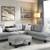 🆕 Modular Sectional Sofa Couch w/ Drop-Down Table & Storage Ottoman | 5 thumbnail