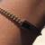 Like New Michael Kors Women MK Logo Plaque Gold Chain Bracelet 3 thumbnail