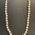 10k White Gold Clasp Strand of Pearls 16" Necklace 1 thumbnail