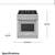 Slide stove dual fuel gas range Thermador w 30” 7 thumbnail