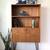 Vintage MCM teak shelf unit on hairpin legs, made in Denmark. 4 thumbnail