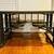 world market-5 ft length x 3.5 ft-4 person teak/iron dining table w/ floating se 3 thumbnail