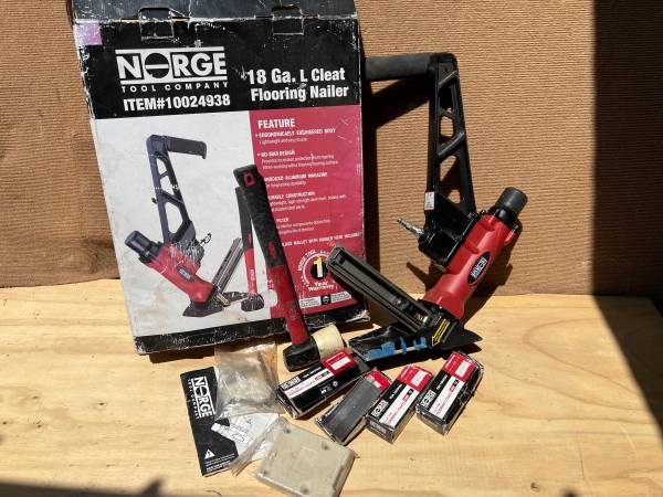 Floor nail gun and nails 1