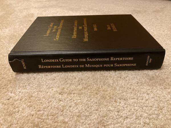 Guía de Londeix al repertorio del saxofón: libro de referencia en tapa dura - $65 (Viena)63470449412483122