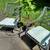 Pair of Ornate Swivel Rocker Outdoor  Patio Chairs 7 thumbnail