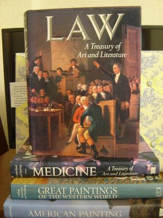 * LAW:  A Treasury of Art and Literature, Sara Robbins.  oversize $10. 1