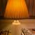 Pair antique / vintage frosted glass diamond / hobnail table lamps-new electric 7 thumbnail