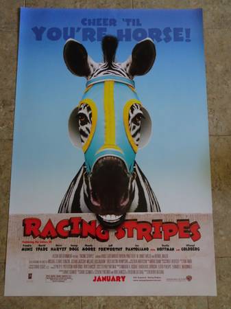 RACING STRIPES - MOVIE POSTER WITH STRIPES THE ZEBRA 2005 1