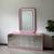 1970's Mirrored Waterfall Vanity Dresser 1 thumbnail