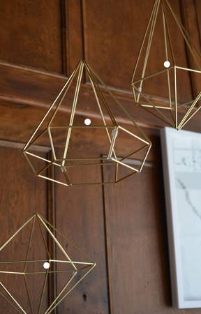 [NEW] Umbra Brass Geometric Wall Sculptures 1